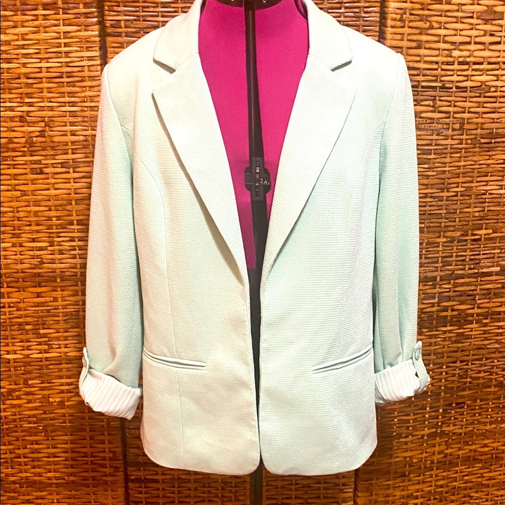 EUC 41 Hawthorn mint green, fully lined jacket, Blazer XL
